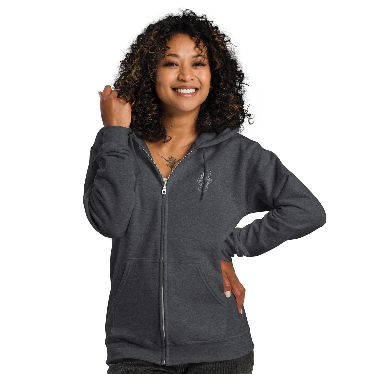 Full-Zip Hoodie, May All Beings Be Happy - 7 colors