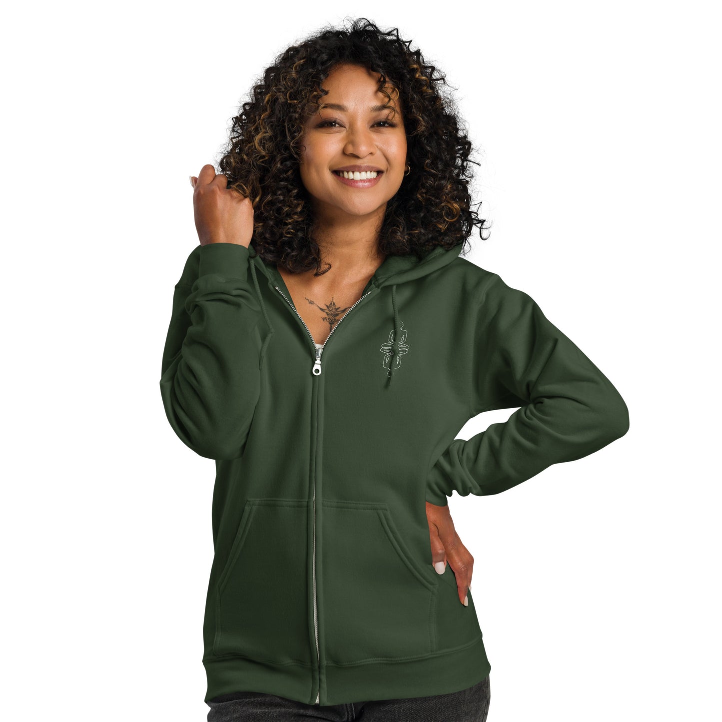 Full-Zip Hoodie, May All Beings Be Happy - 12 colors