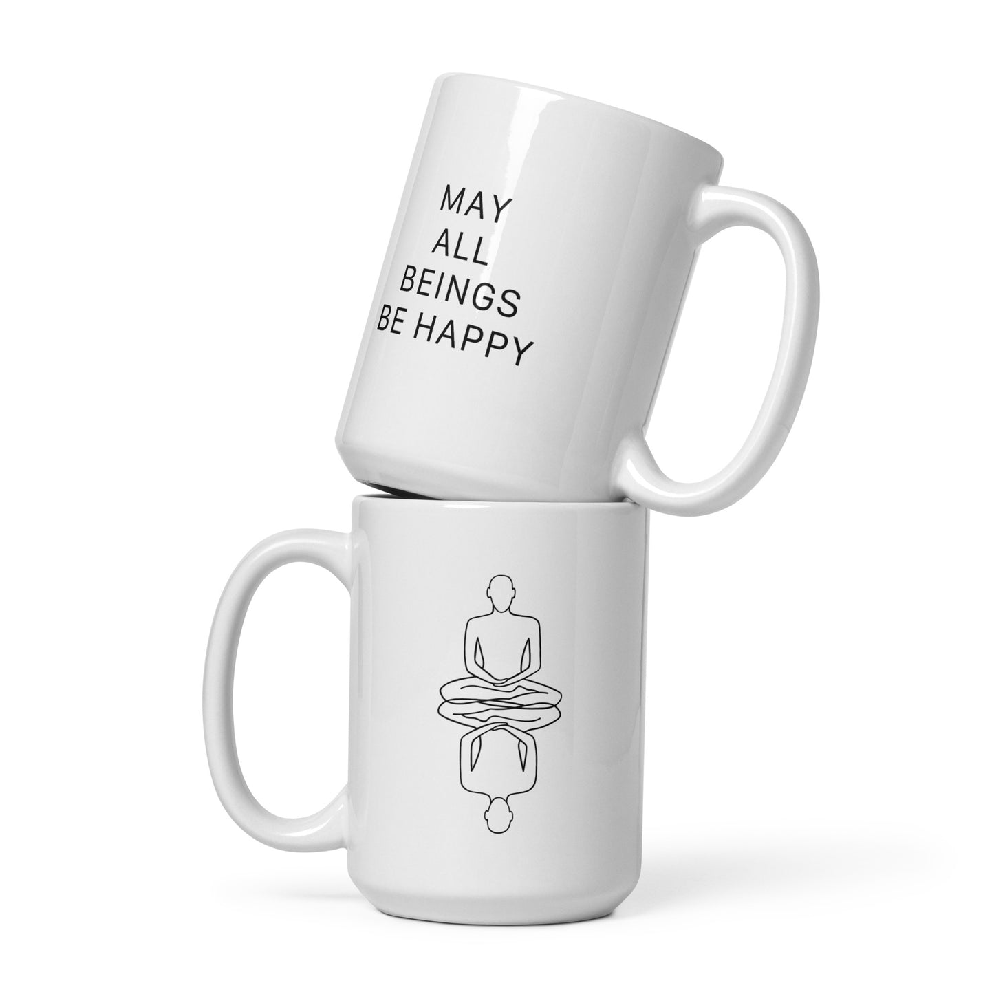 May All Beings Be Happy 15 oz Mug