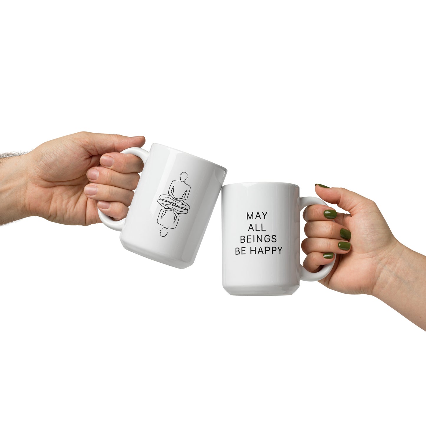 May All Beings Be Happy 15 oz Mug